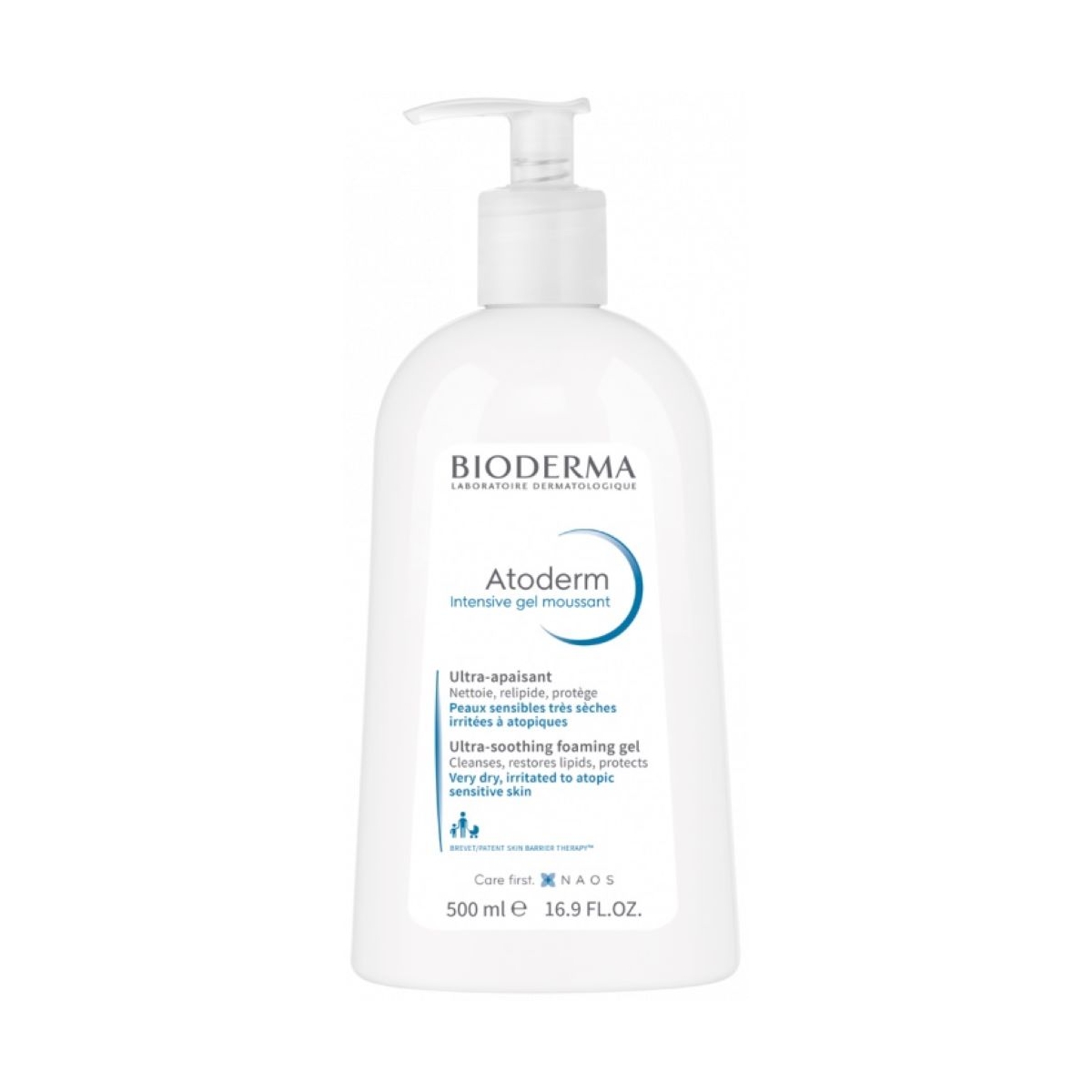 BIODERMA Atoderm Intensive Gel moussant putojošs gels, 500 ml - Produkta attēls