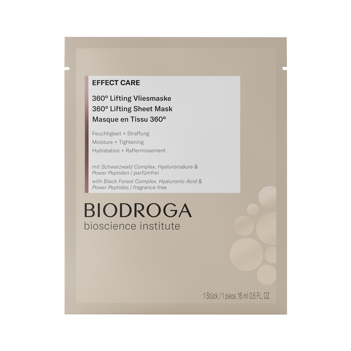 BIODROGA liftinga auduma sejas maska, 16 ml - Produkta attēls