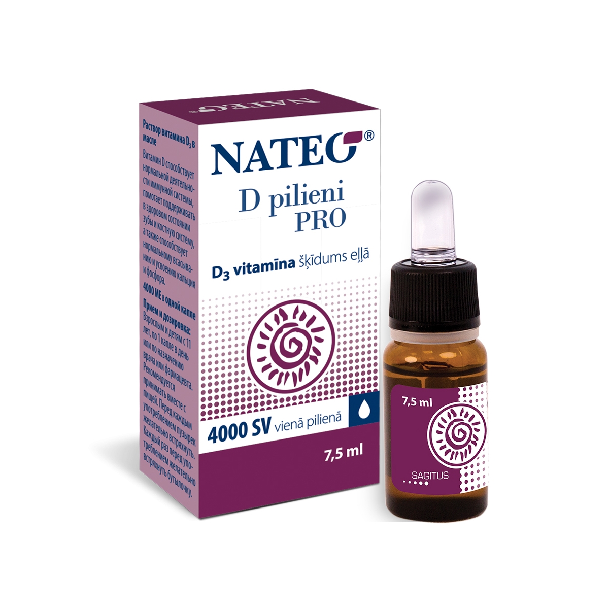 NATEO D pilieni Pro 4000, 7.5 ml