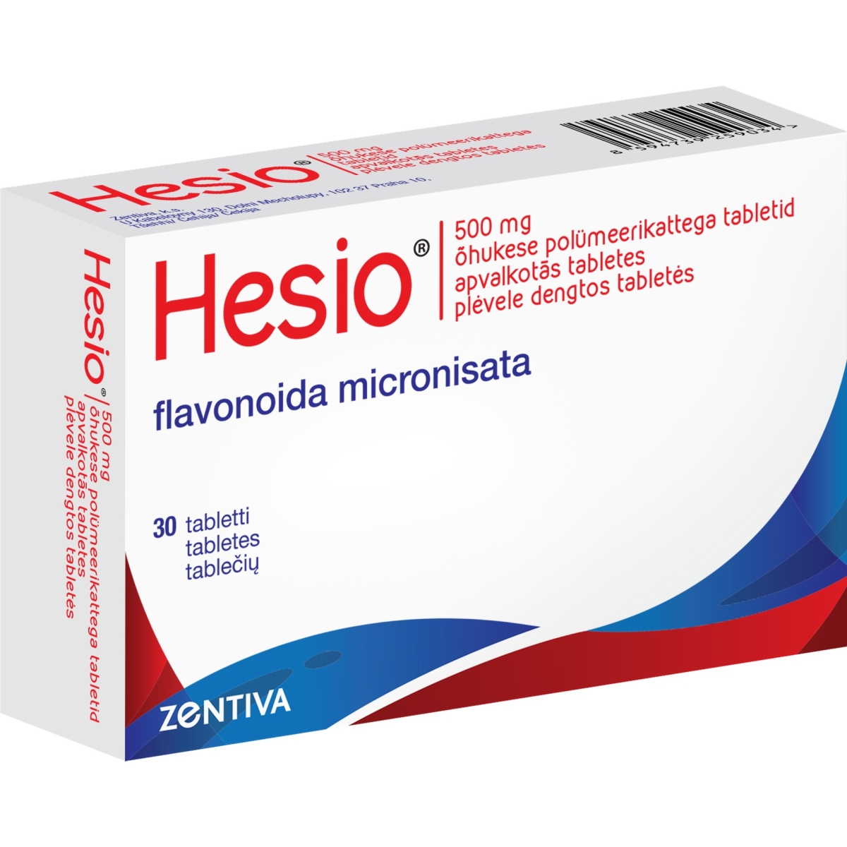 HESIO 500MG TBL N30 - Produkta attēls