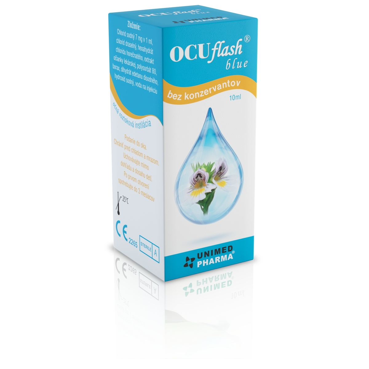 OCU FLASH Blue acu pilieni, 10 ml - Produkta attēls