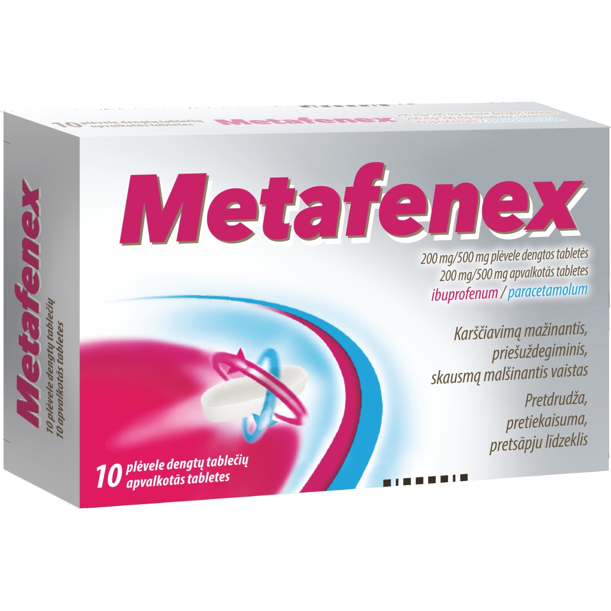 METAFENEX 200MG/500MG TBL N10