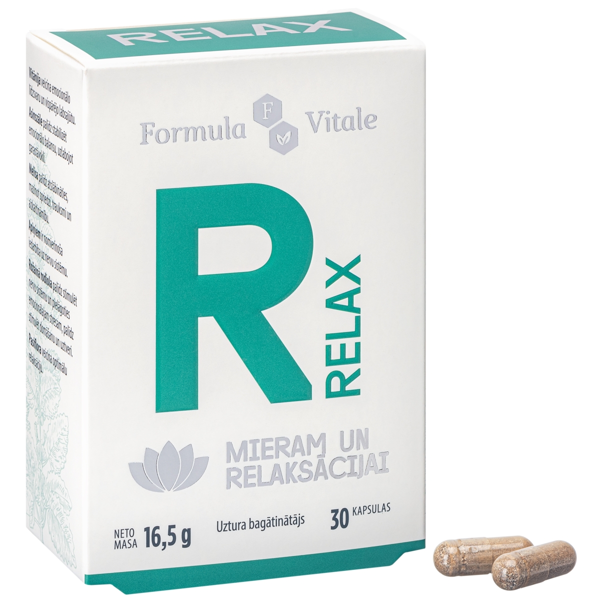 FORMULA VITALE Relax kapsulas, 30 gab.