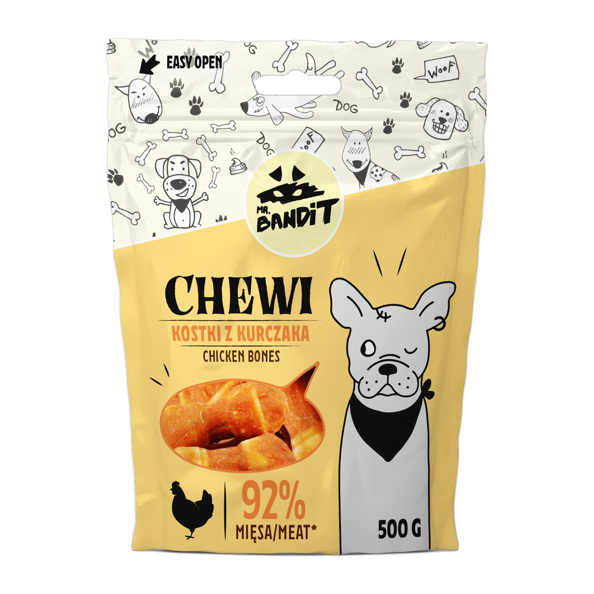 MR.BANDIT CHEWI VISTAS KAULIŅI 500G - Produkta attēls