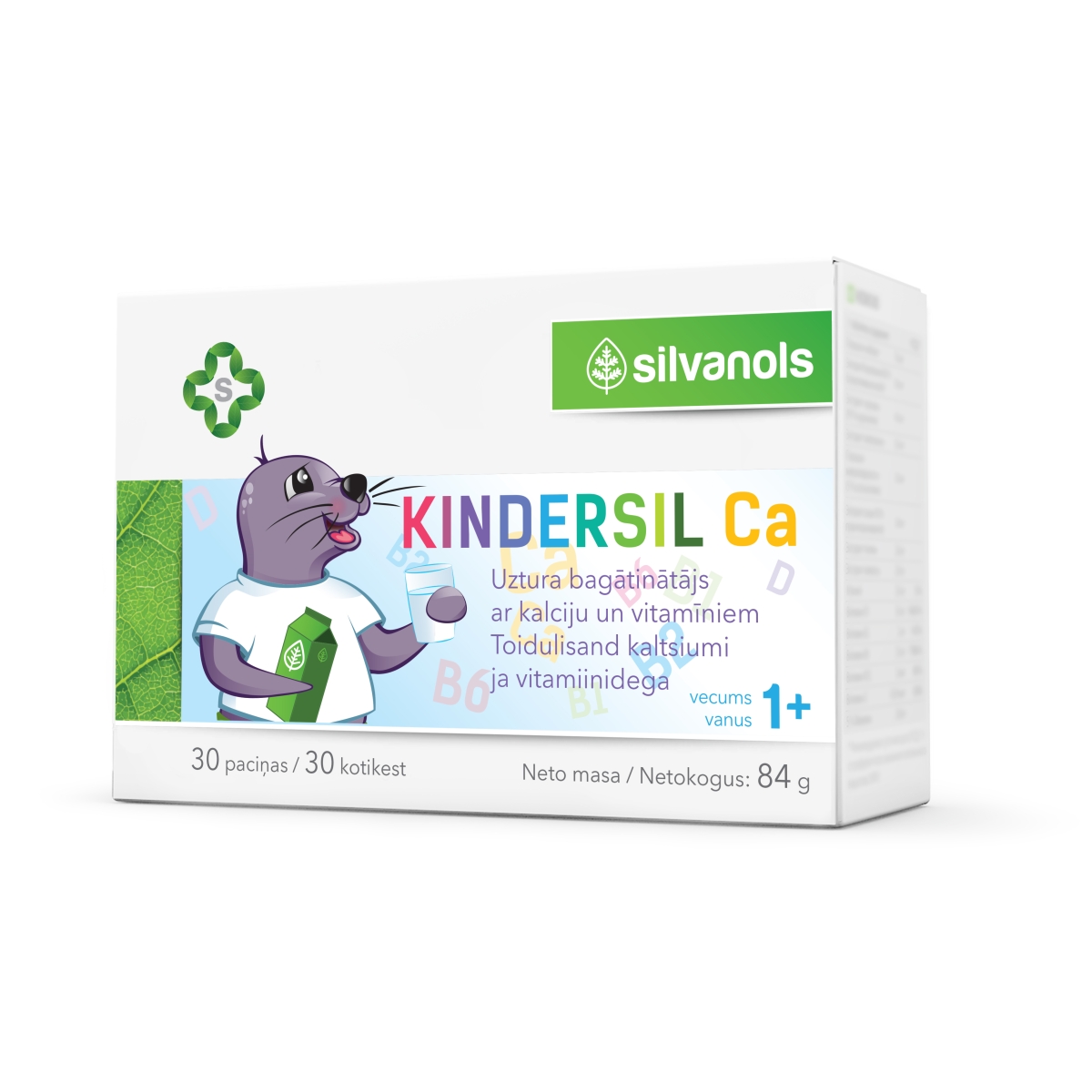 SILV. KINDERSIL Ca (PULV.) N30 - Produkta attēls