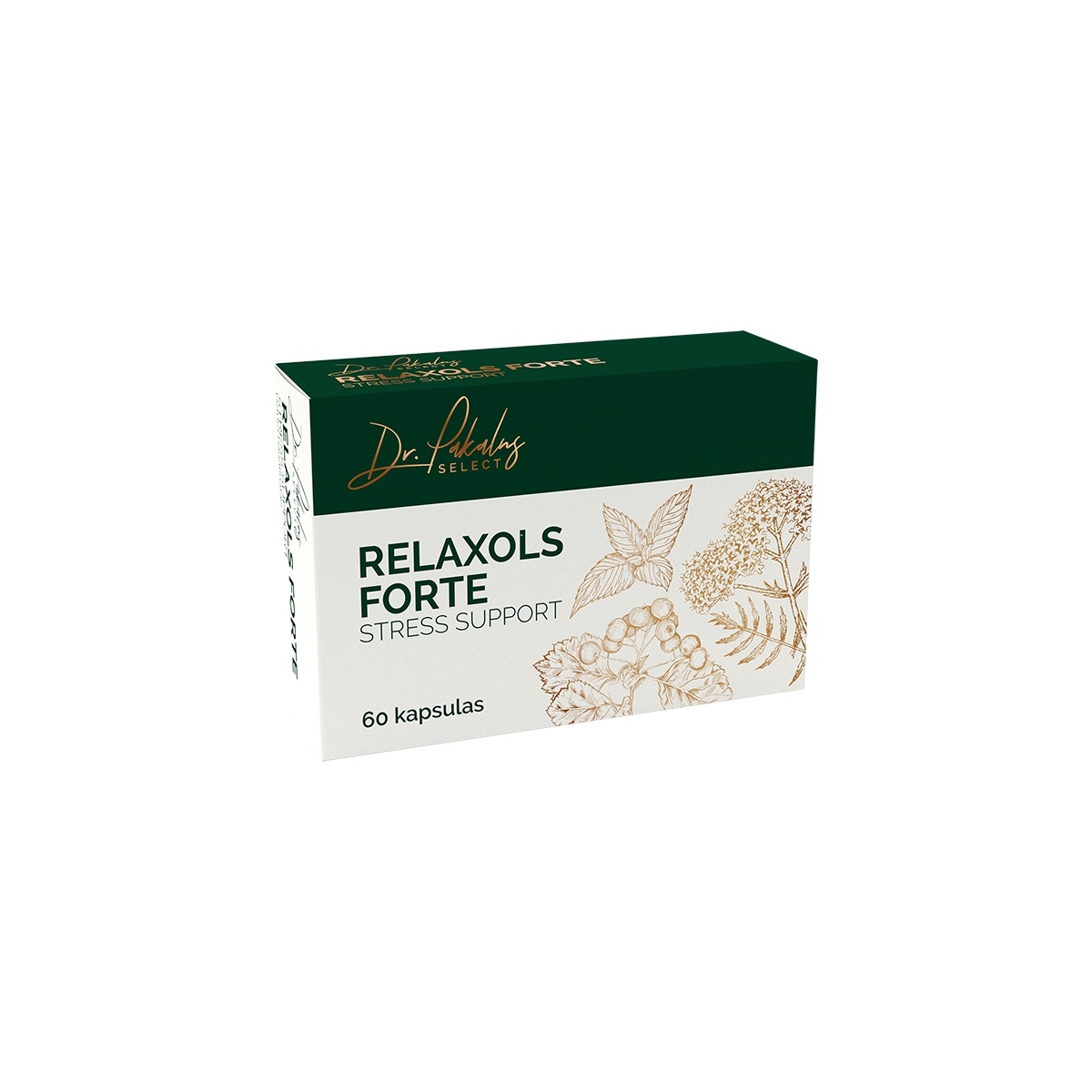 Dr.PAKALNS RELAXOLS FORTE Stress support N60 - Produkta attēls