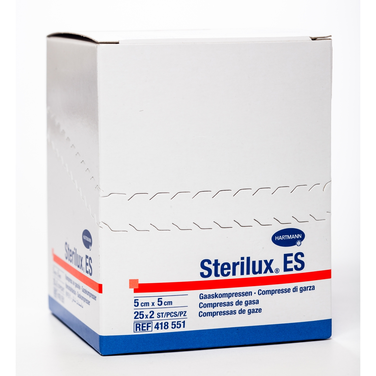 STERILUX ES marles salvete (5 x 5 cm), 2 x 25 gab - Produkta attēls