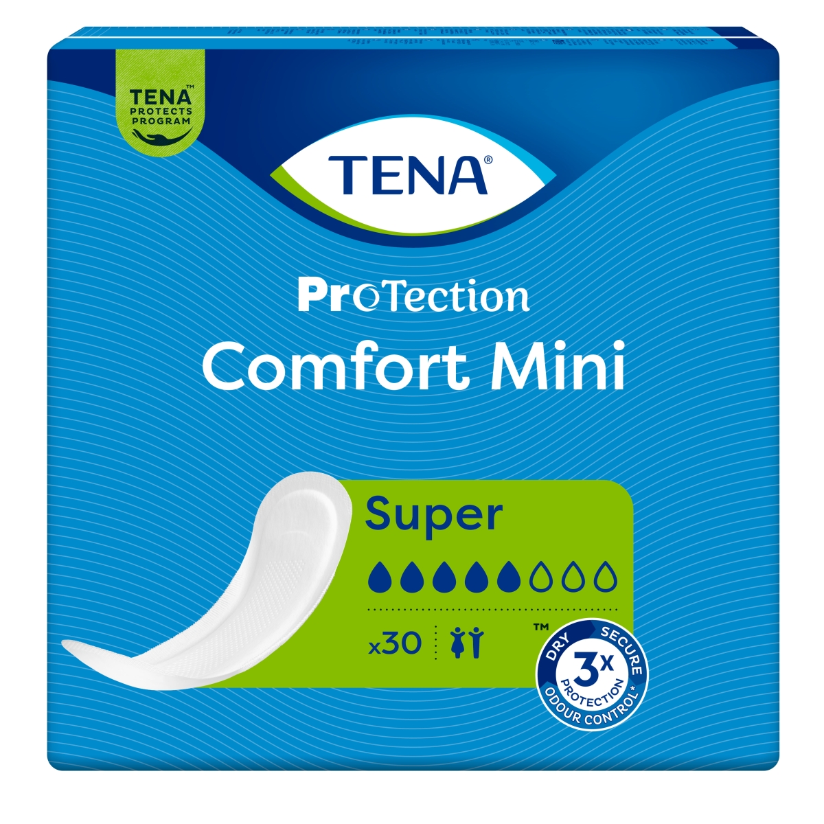 TENA Comfort Mini Super uzsūcošās paketes, 30 gab.