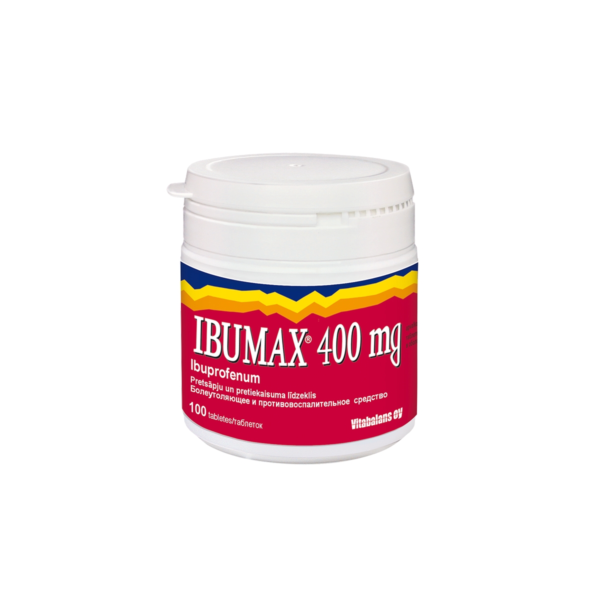 IBUMAX 400mg tabletes, 100 gab. - Produkta attēls