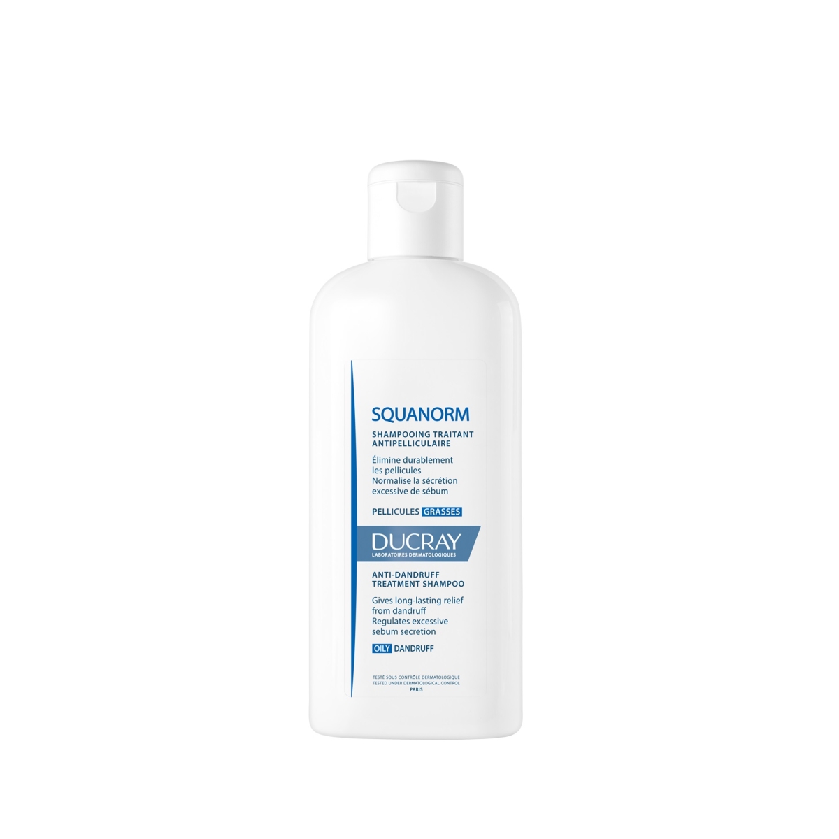 DUCRAY Squanorm šampūns taukainām blaugznām, 200ml - Produkta attēls