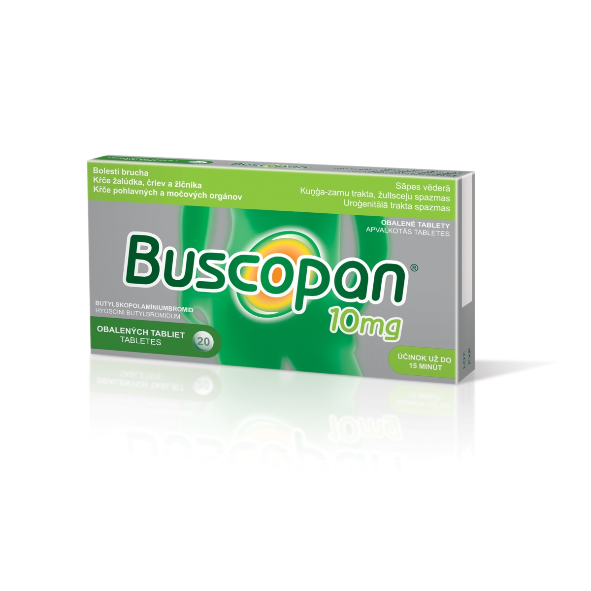 BUSCOPAN 10MG APV TBL N20 - Produkta attēls