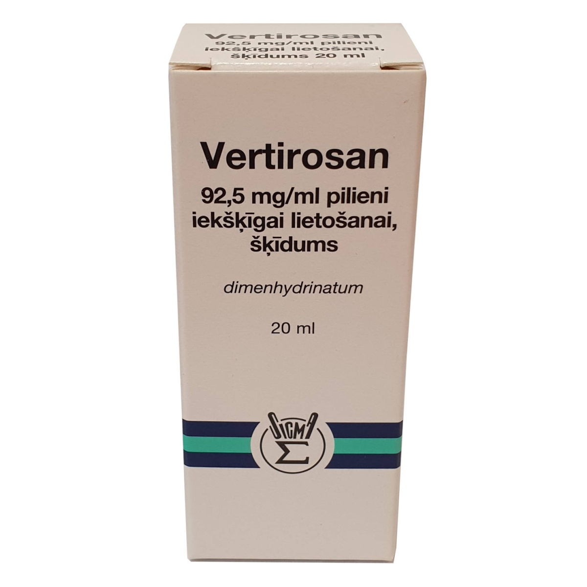 VERTIROSAN DROPS 92.5MG/ML 20ML - Produkta attēls