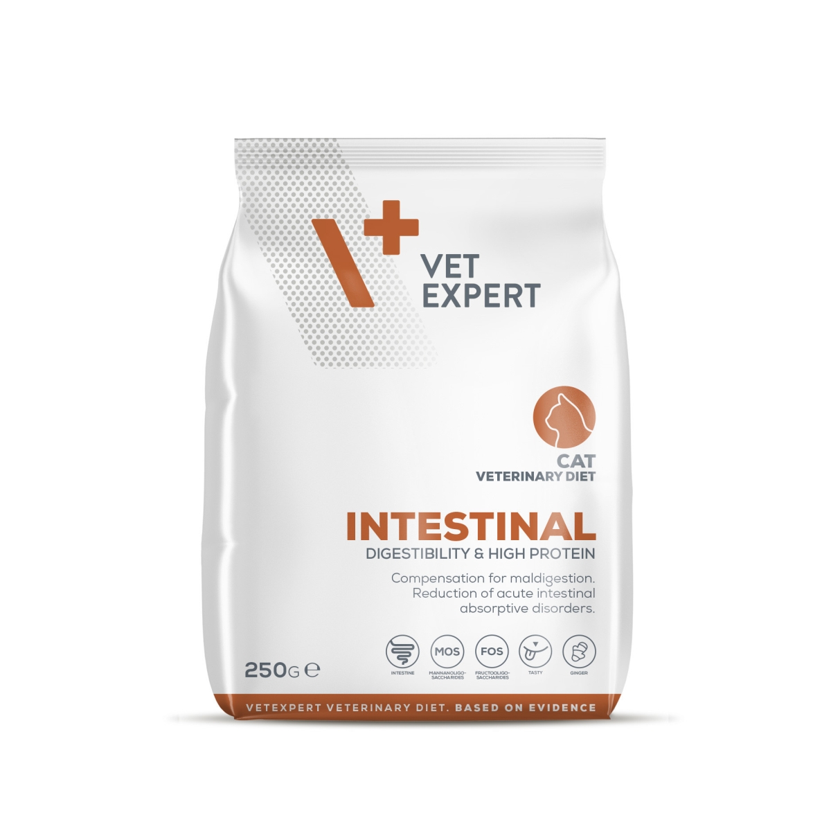 4T VD KAĶU INTESTINAL SAUSĀ B 250G - Produkta attēls