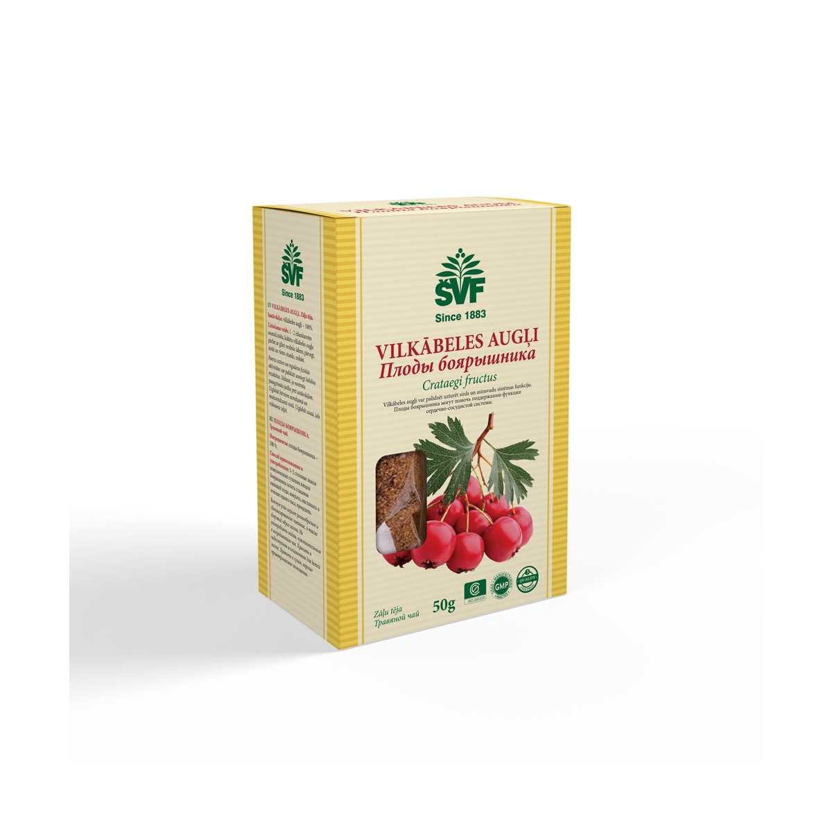 Tēja VILKĀBELES (Crataegus monogyna) augļi, 50g