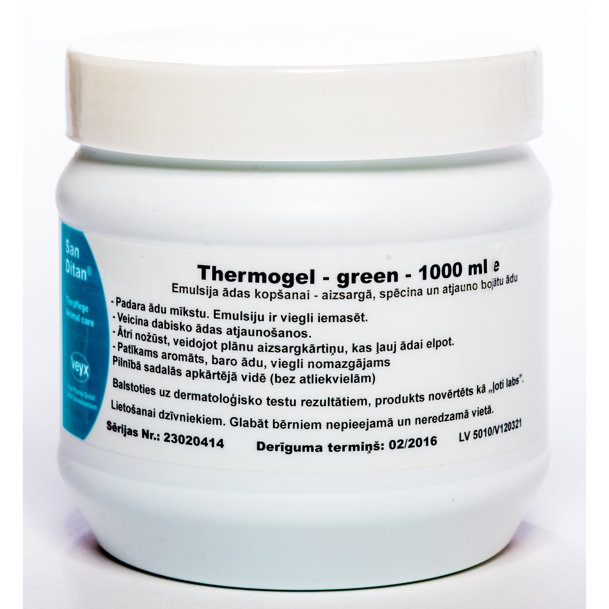 SANDITAN THERMOGEL GREEN 1KG - Produkta attēls