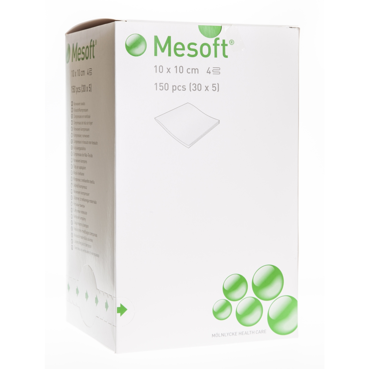 MESOFT STER. SALVETES 10x10CM N150 - Produkta attēls