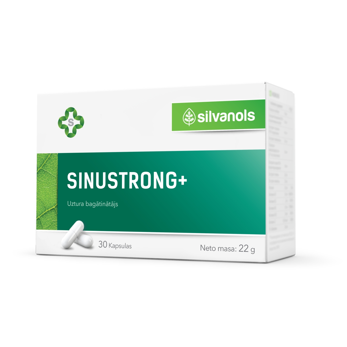 SILVANOLS Sinustrong pluss kapsulas, 30 gab. - Produkta attēls