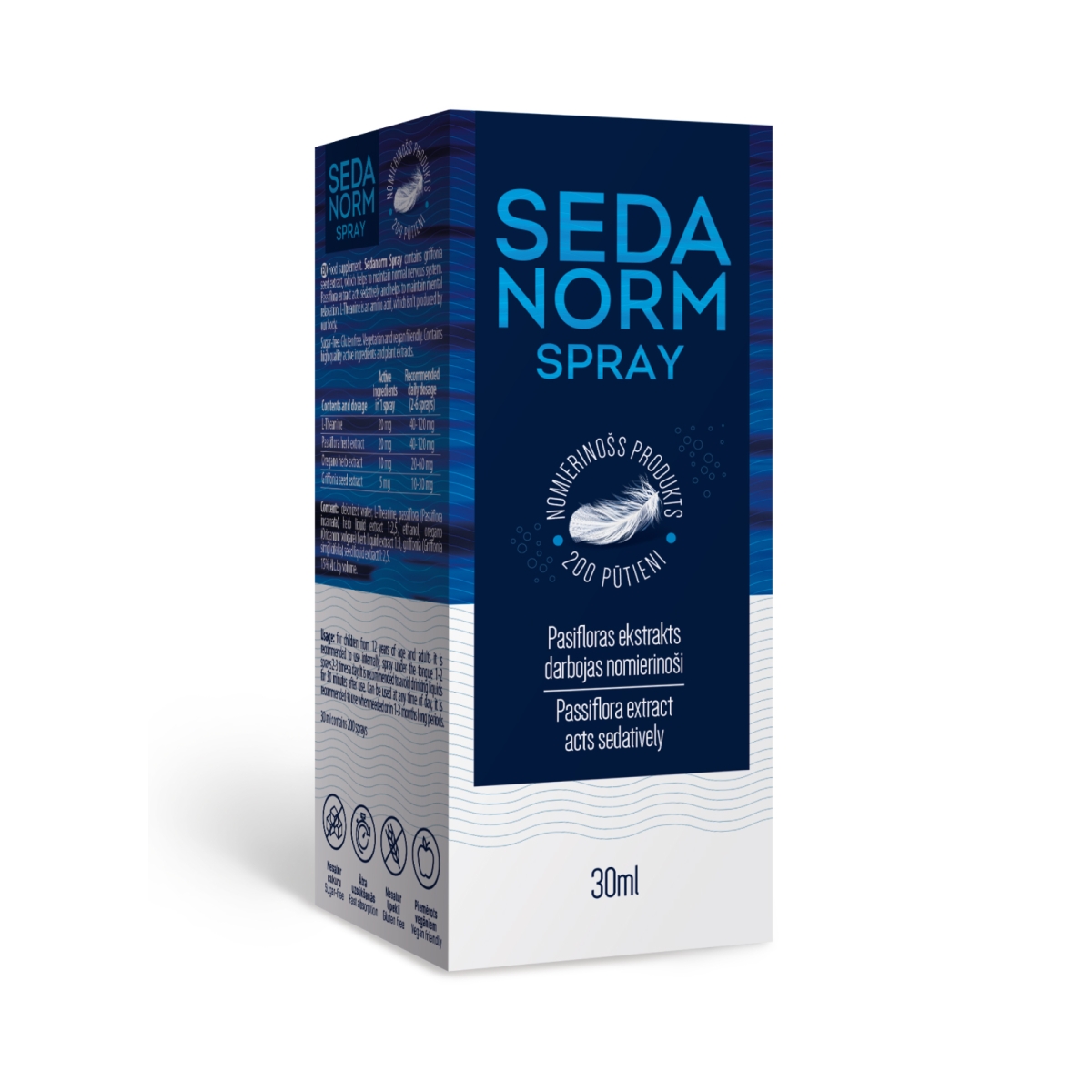 Sedanorm sprejs, 30 ml - Produkta attēls