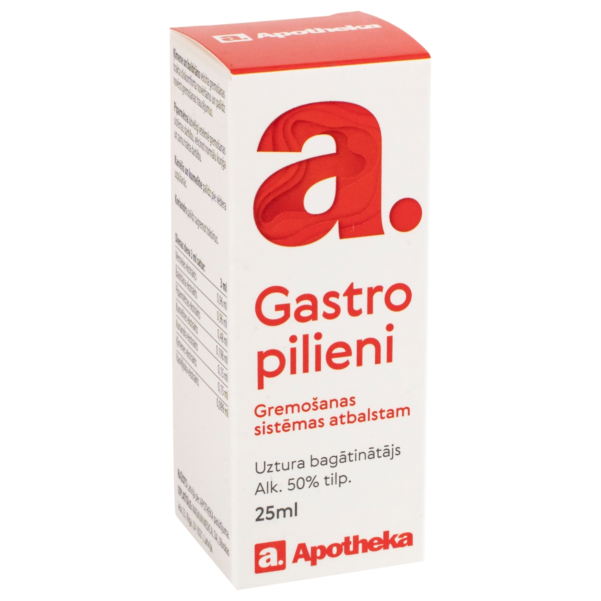 APOTHEKA Gastro pilieni, 25 ml - Produkta attēls