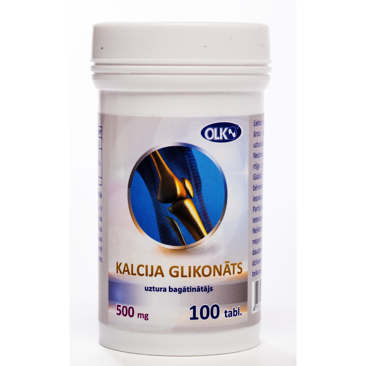 KALCIJA GLIKONĀTS 500MG TABLETES N100 - Produkta attēls