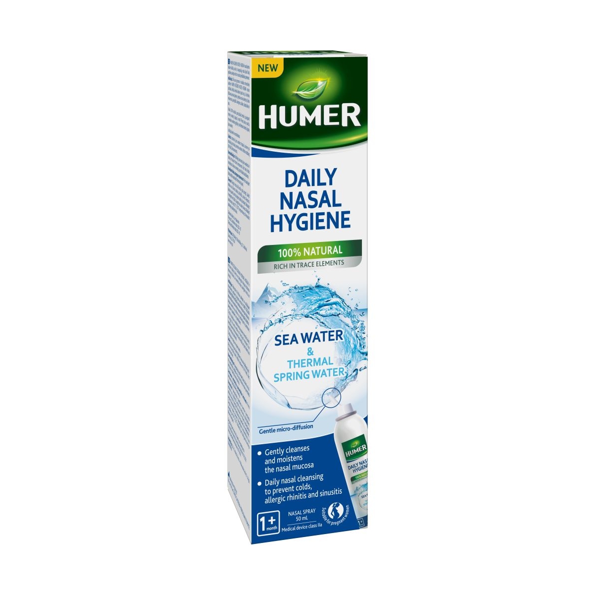 HUMER deguna dobuma aerosols ar termālo ūdeni, 50 ml - Produkta attēls