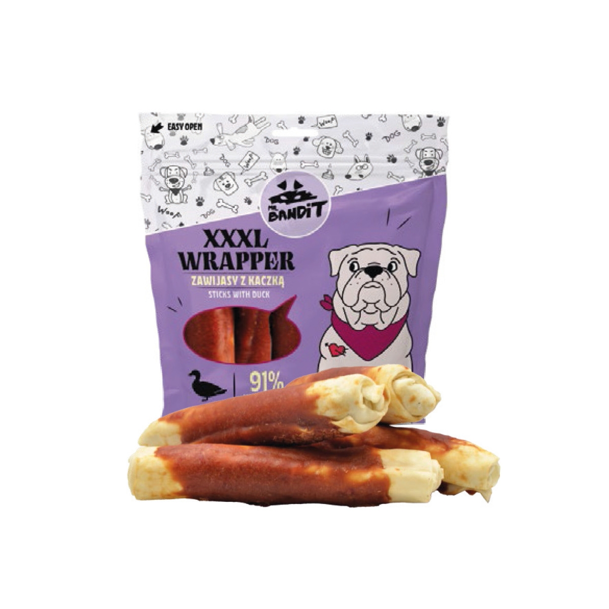 MR.BANDIT WRAPPER XXXL TĪTAS PĪLES NŪJIŅAS 20CM 500G - Produkta attēls