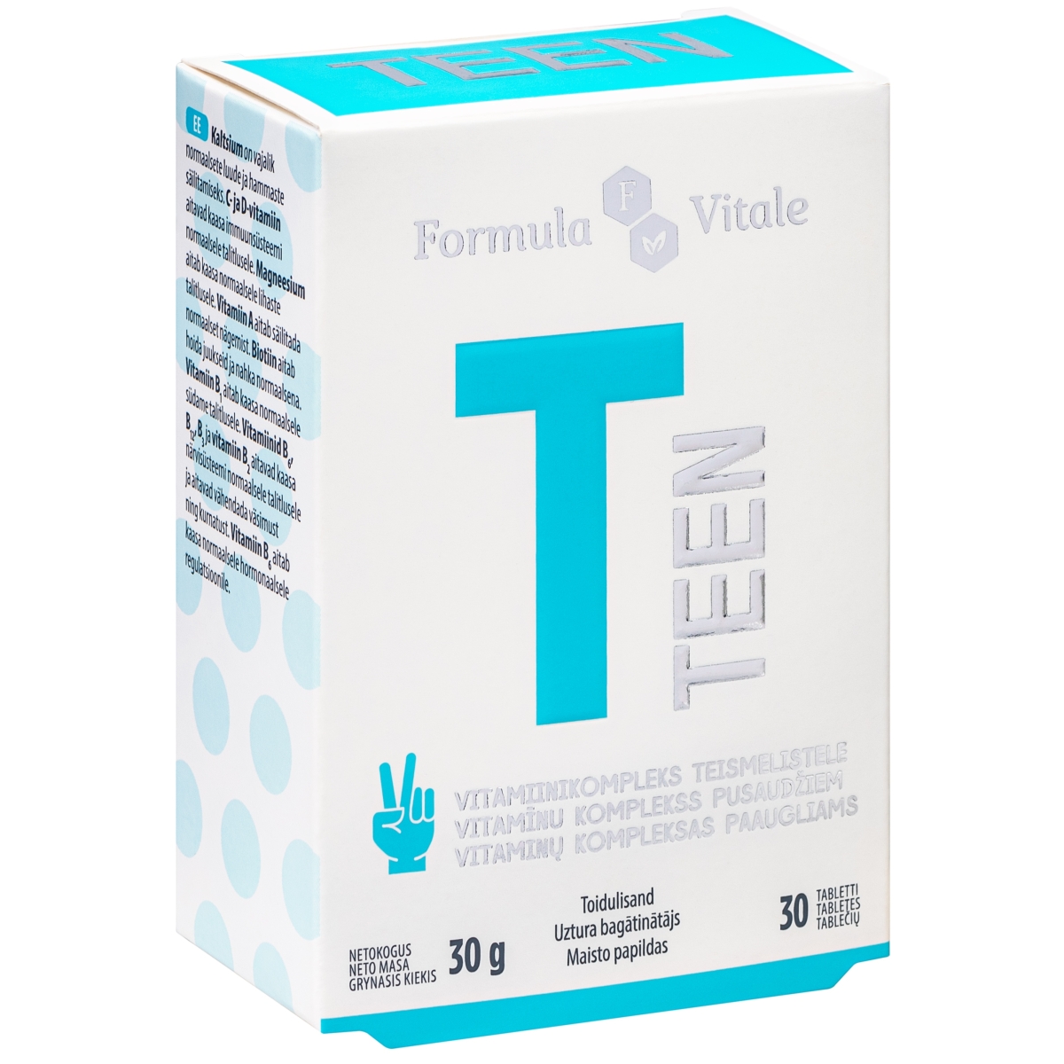 FORMULA VITALE TEEN tabletes, 30 gab. - Produkta attēls