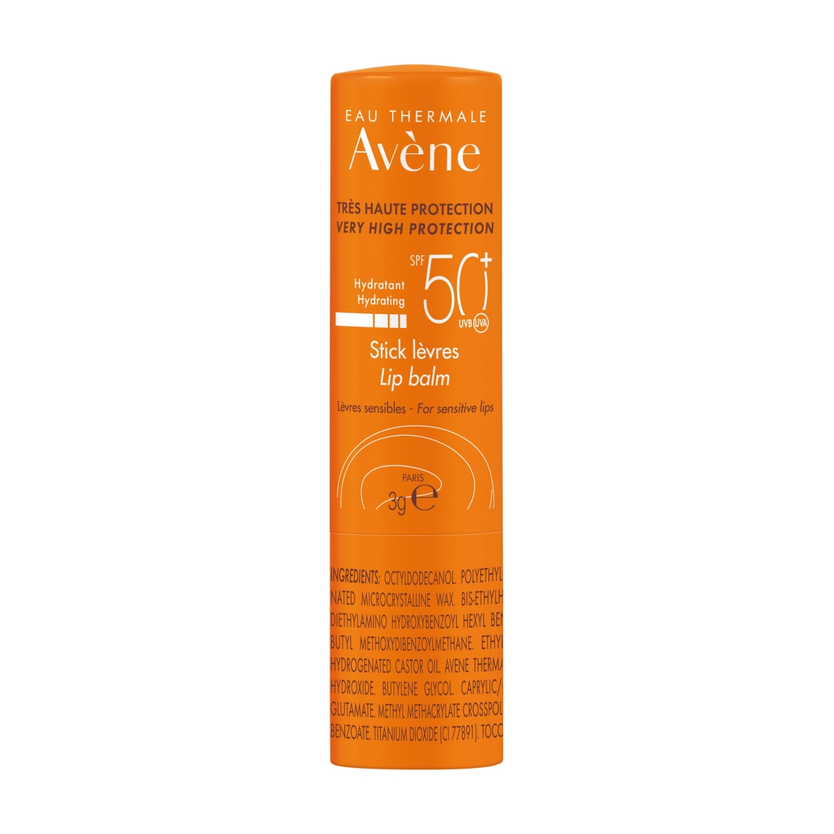 AVENE Sun lip balm SPF 50+, 3 g - Produkta attēls