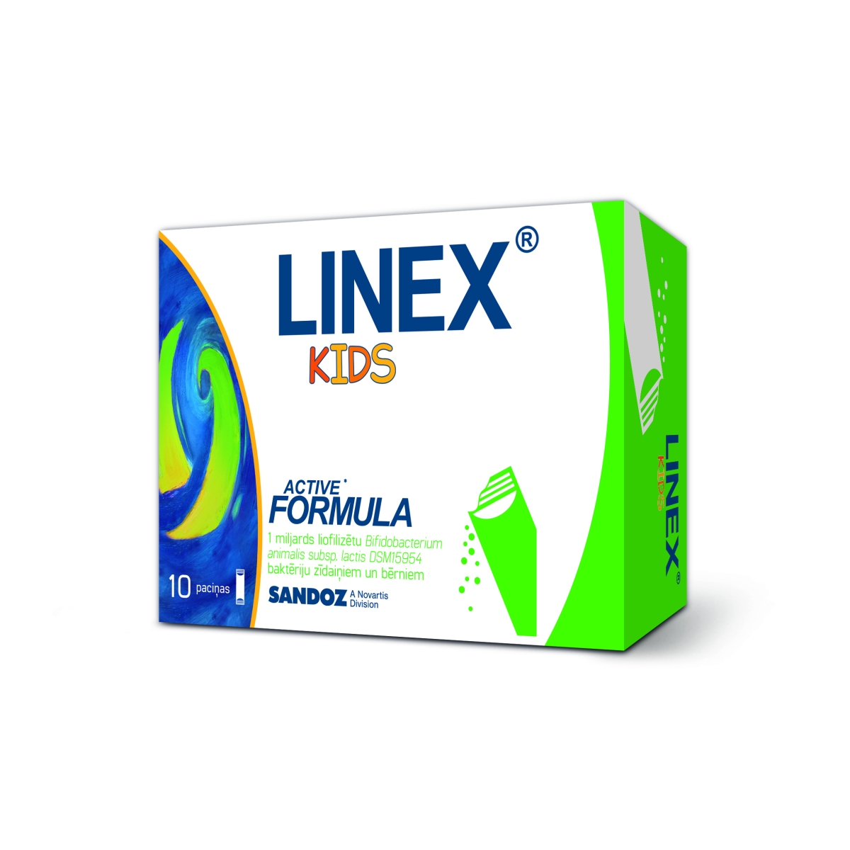 LINEX® KIDS pulveris iekšķīgi lietojamas suspensijas pagatavošanai, 10 gab. - Produkta attēls