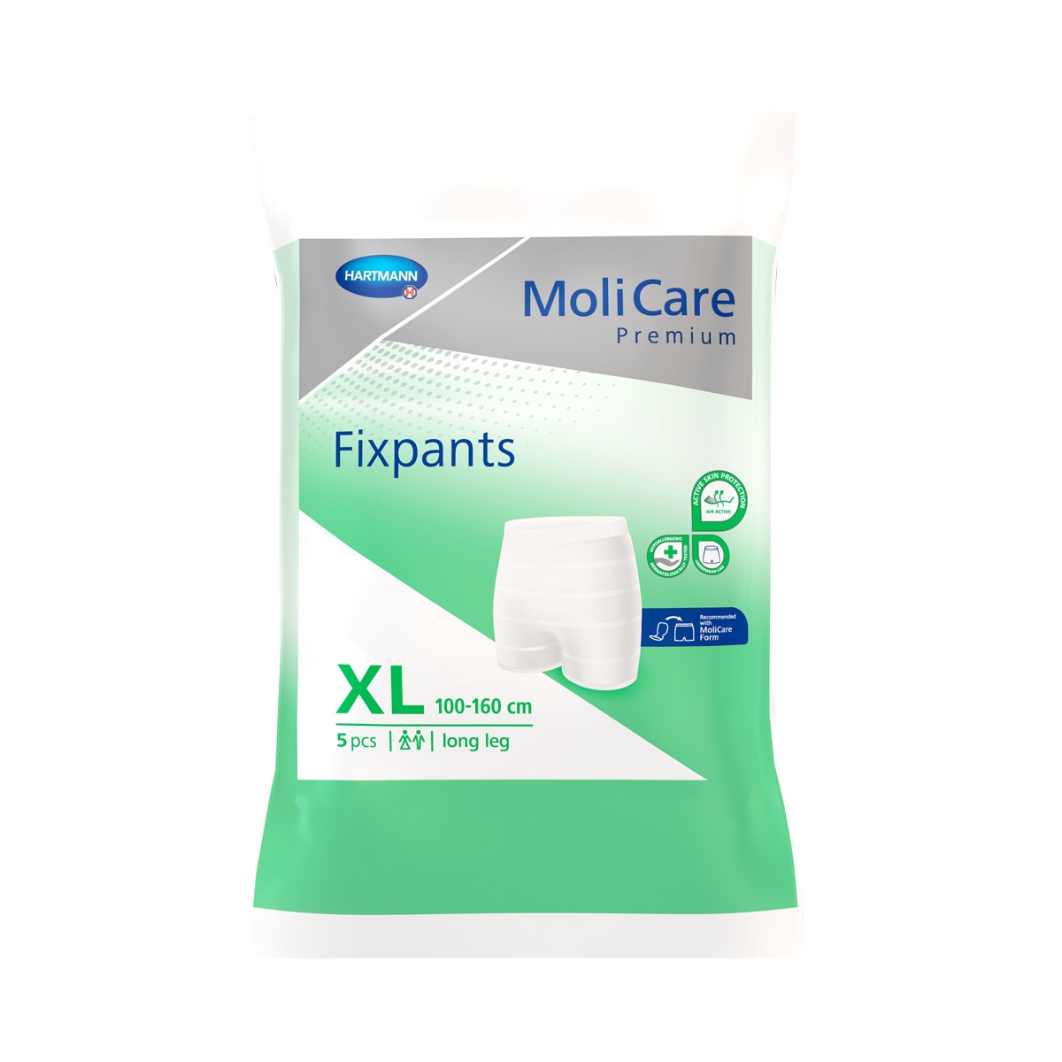 MOLICARE Fixpants Long biksītes (XL izmērs), 5 gab