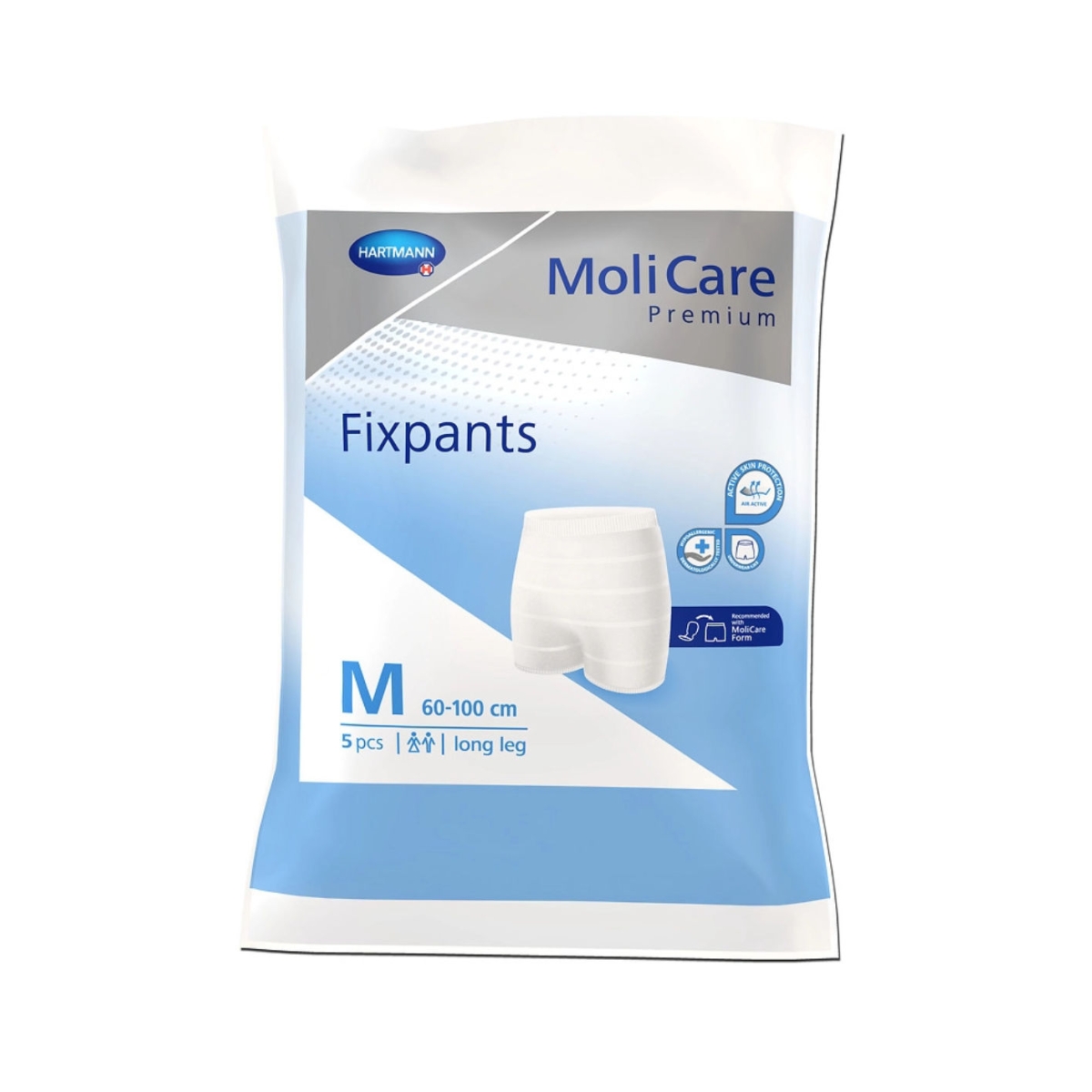 MOLICARE Fixpants Long biksītes (M izmērs), 5 gab