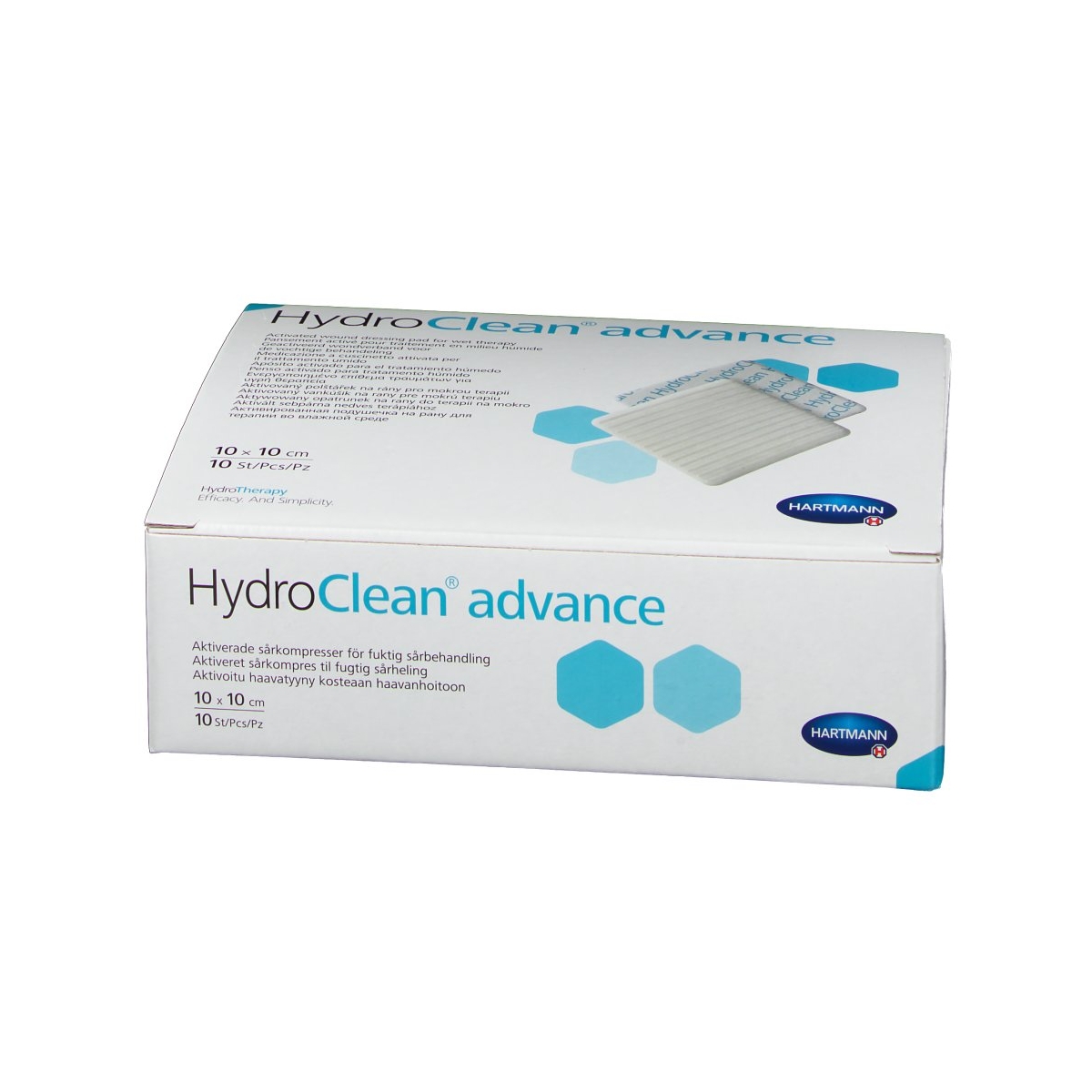 HYDROCLEAN Advance brūču pārsējs (10 x 10 cm), 1 gab - Produkta attēls