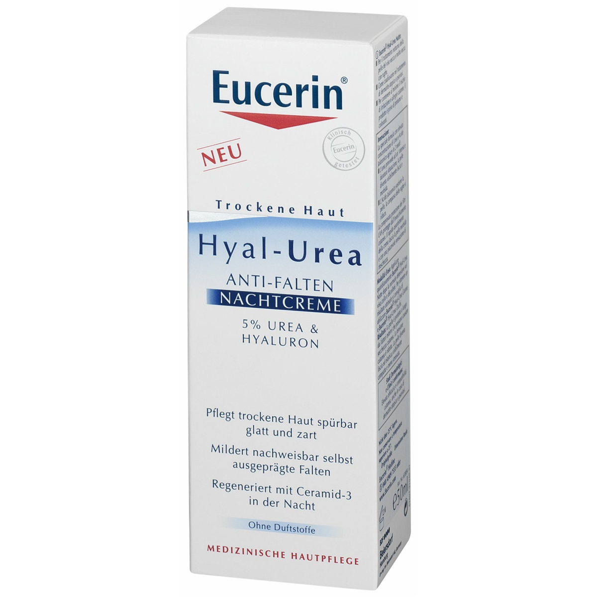 EUC 5% HYAL-UREA SEJAS NAKTS KRĒMS 50ML 63804 - Produkta attēls