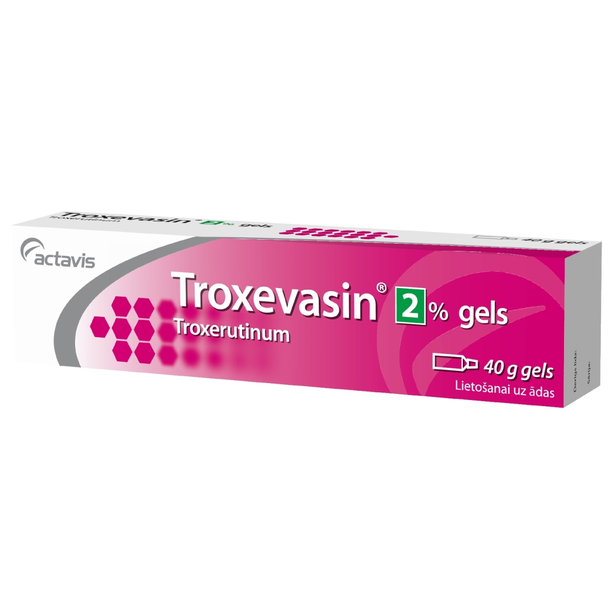 TROXEVASIN 2% gels, 40 g - Produkta attēls