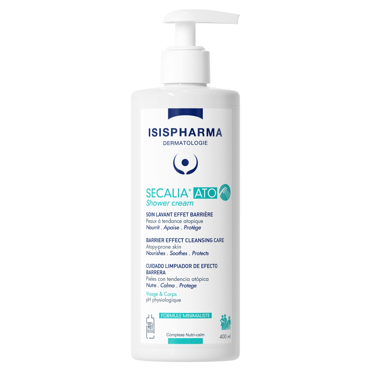 ISISPHARMA Secalia ATO Shower Cream krēms sausai atopiskai ādai, 400 ml