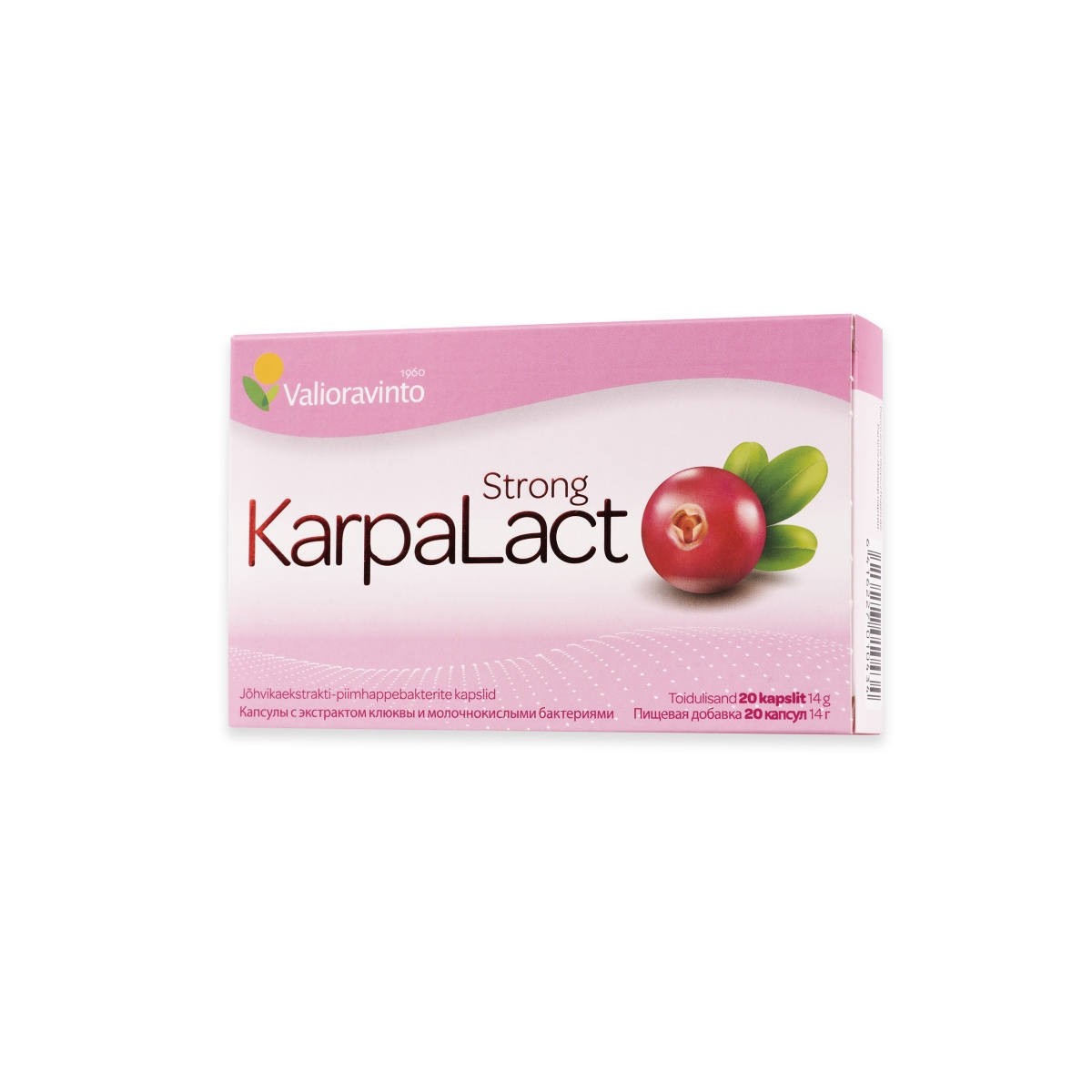 VALIORAVINTO KARPALACT STRONG KAPSULAS N20 - Produkta attēls