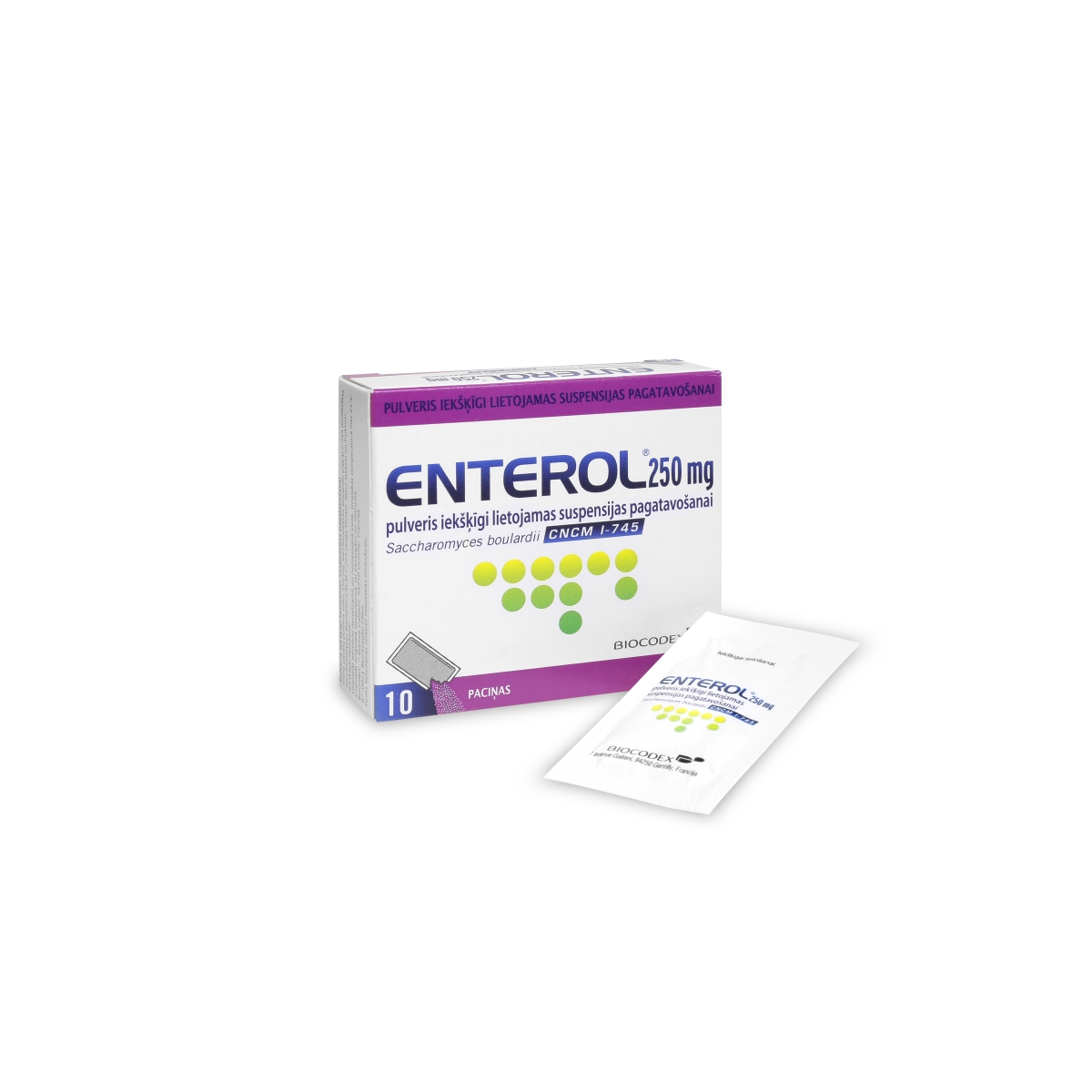 ENTEROL 250MG PULVERIS N10 - Produkta attēls