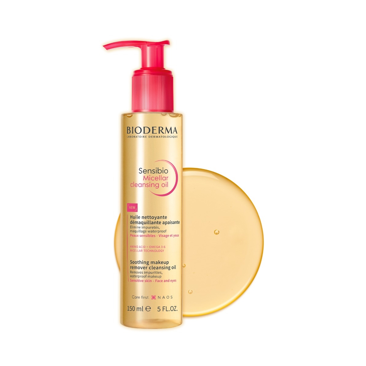 BIODERMA Sensibio Micelārā attīrošā eļļa, 150 ml - Produkta attēls