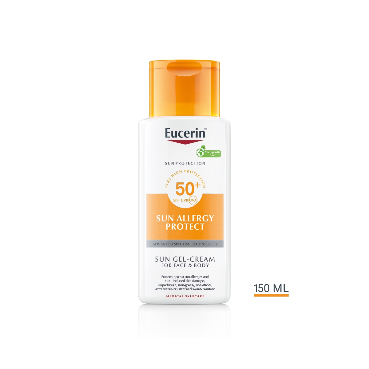 EUCERIN Sun Allergy Protect gelveida saules aizsargkrēms SPF50, 150 ml