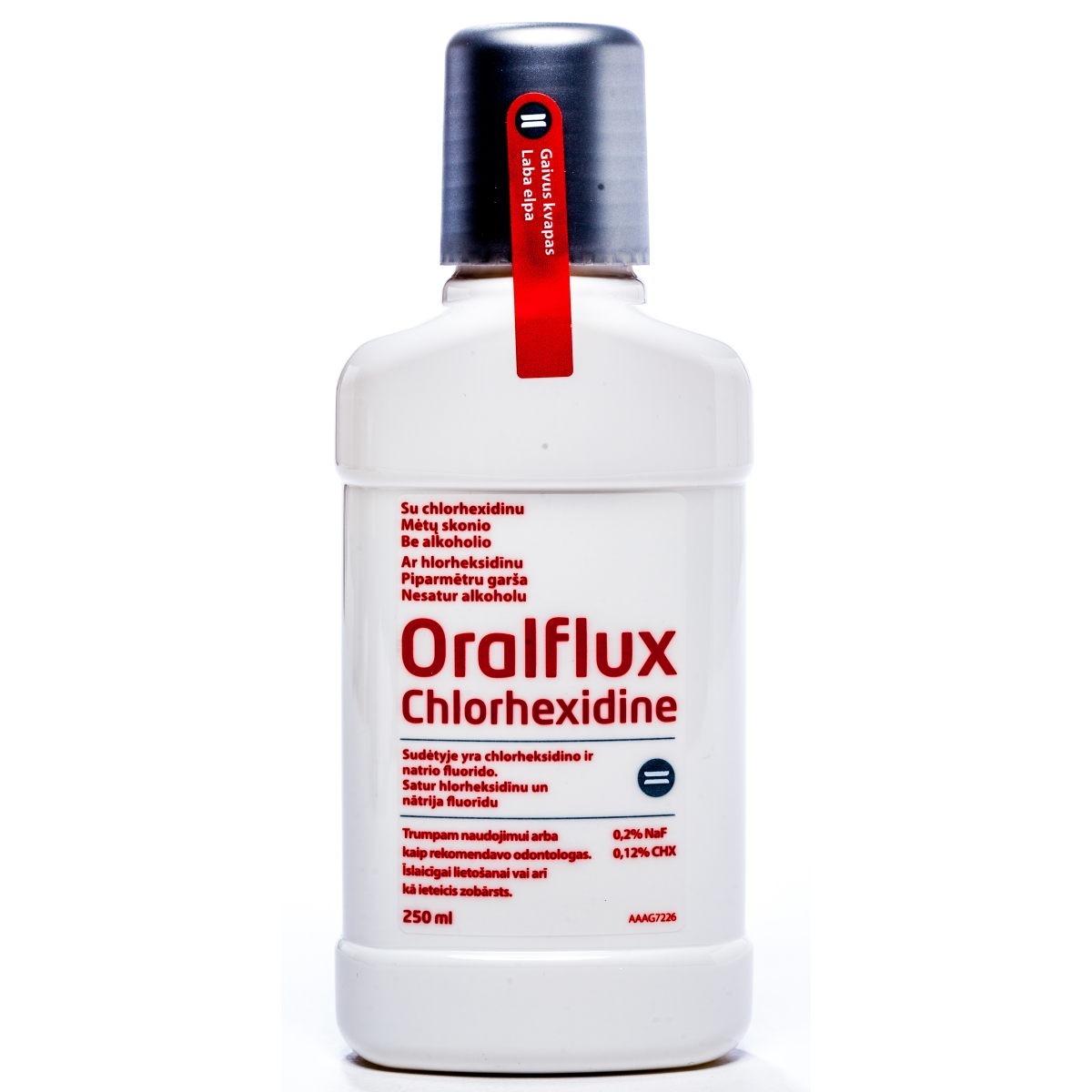 ORALFLUX Chlorhexidine mutes dobuma skalojamais līdzeklis, 250 ml