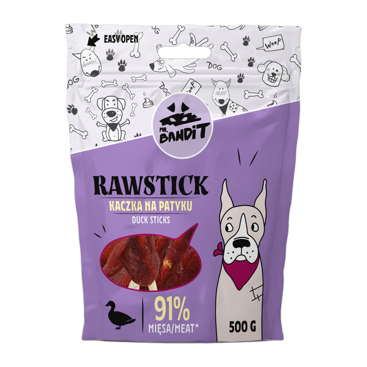 MR.BANDIT RAWSTICK PĪLES NŪJIŅAS 500G - Produkta attēls