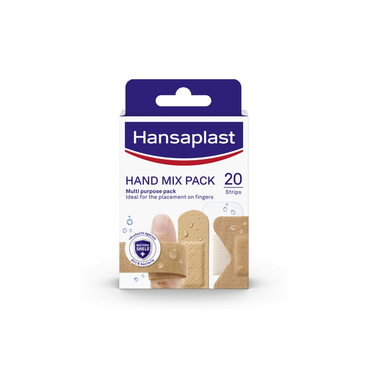 HANSAPLAST Hand Mix dažādi plāksteri brūču aizsardzībai (rokām), 20 ga - Produkta attēls