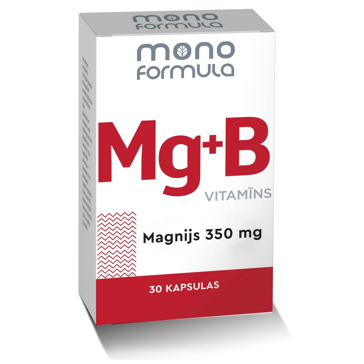 MONO FORMULA Mg + B6 vitamīns kapsulas, 30 gab. - Produkta attēls