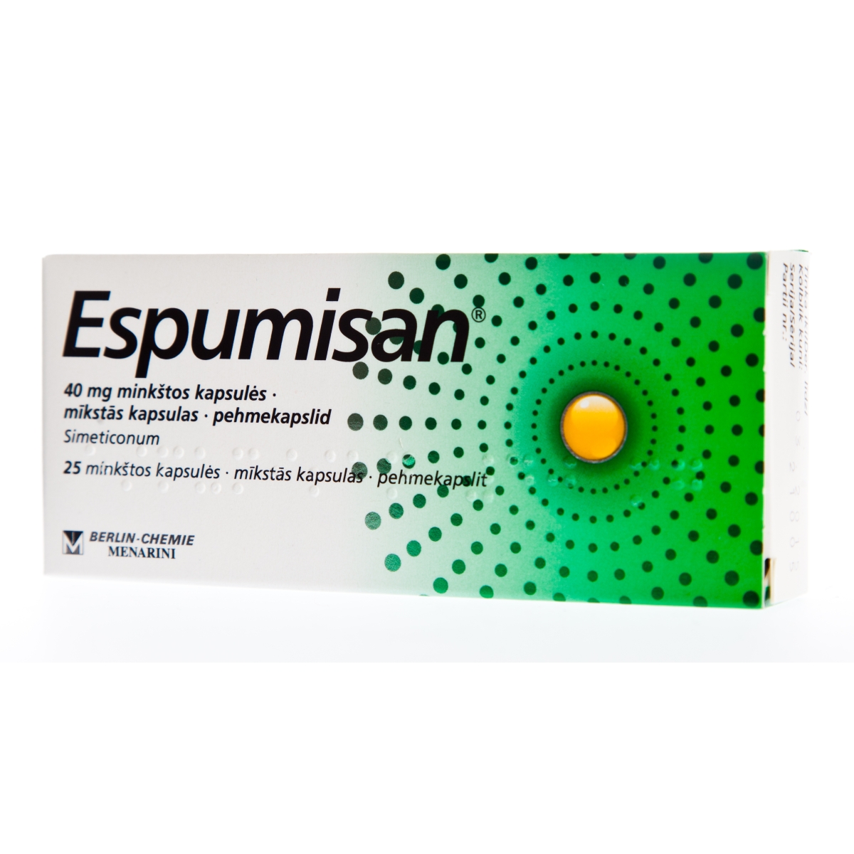 ESPUMISAN 40MG KAPSULAS N25