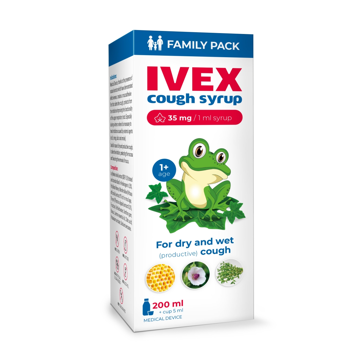 IVEX klepus sīrups, 200 ml - Produkta attēls