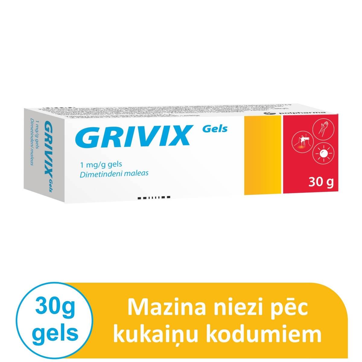 GRIVIX 1 MG/G GĒLS 30G