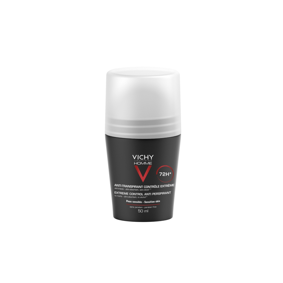 VICHY Homme dezodorants - rullītis ar 72h iedarbību, 50 ml - Produkta attēls