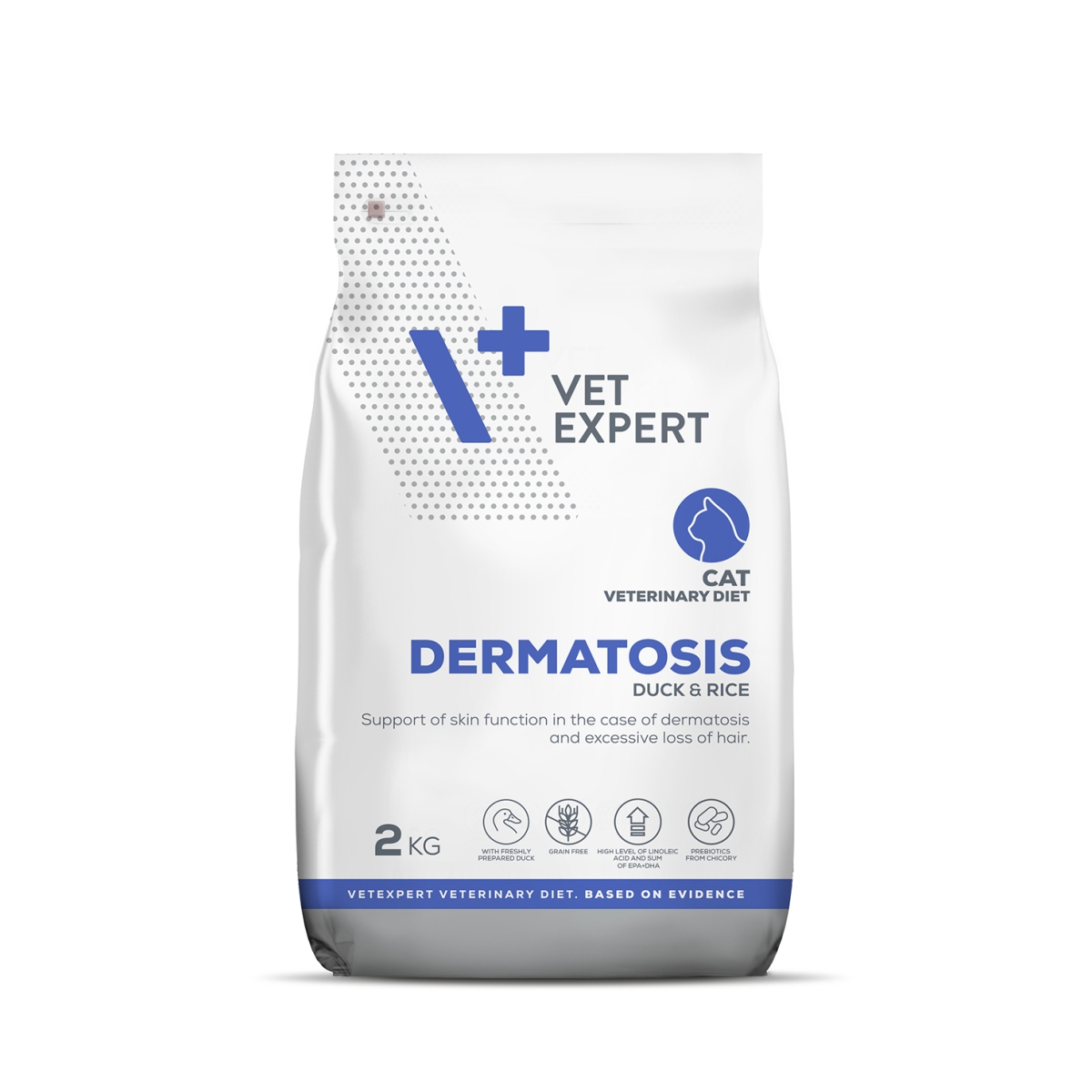 4T VD KAĶU DERMATOSIS SAUSĀ B PĪLE/RĪSI 2KG - Produkta attēls