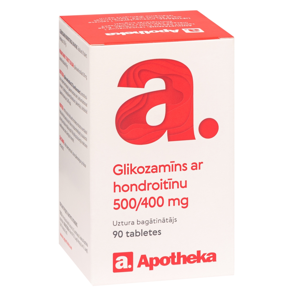 APOTHEKA glikozamīns ar hondroitīnu 500/400 mg tabletes, 90 gab