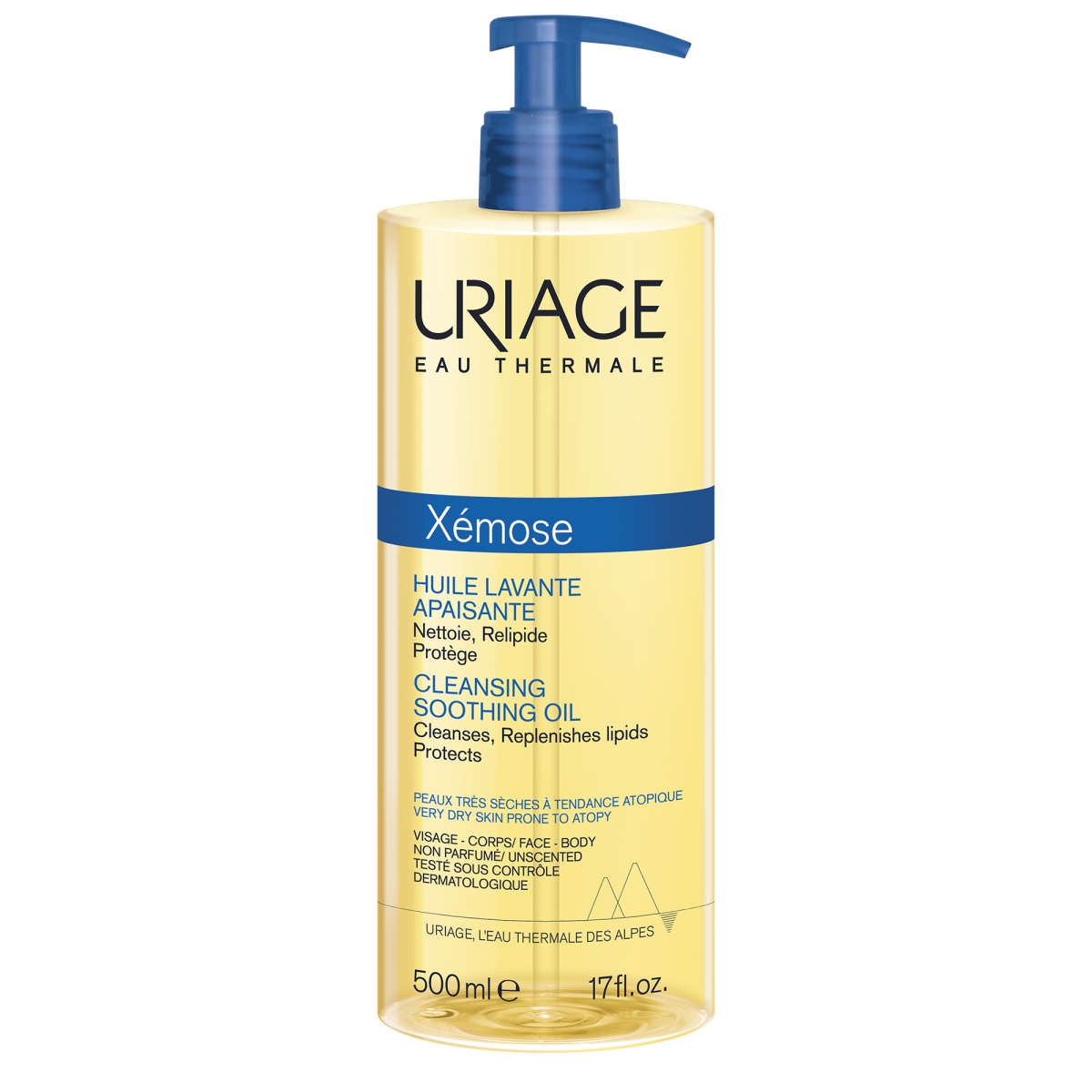 URIAGE Xemose Huile Soothing attīroša eļļa, 500 ml - Produkta attēls